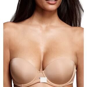 Calvin Klein Naked Glamour Strapless Push-Up Bra, 30D